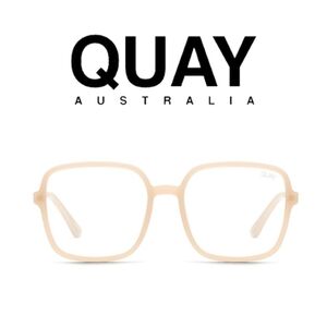 QUAY AUSTRALIA- 9 to 5 Blue light glasses - peach